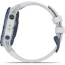 Часы GARMIN FENIX 6 PRO SOLAR MINERAL BLUE TITANIUM WITH WHITESTONE BAND 010-02410-19