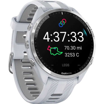 Часы GARMIN FORERUNNER 965 Smartwatch Titanium Digital Dial Whitestone Silicone Strap