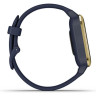 Часы GARMIN VENU SQ – MUSIC EDITION LIGHT GOLD ALUMINUM BEZEL WITH NAVY CASE AND SILICONE BAND 010-02426-12