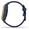 Часы GARMIN VENU SQ – MUSIC EDITION LIGHT GOLD ALUMINUM BEZEL WITH NAVY CASE AND SILICONE BAND 010-02426-12