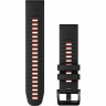 Ремешок GARMIN EPIXPRO (G2) 22MM QUICKFIT BLK/FLM RED SILCN BND 010-13280-06