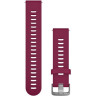 Ремешок GARMIN QUICK RELEASE BAND 20MM CERISE/STAINLESS FR 645 10096