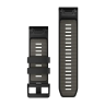 Ремешок GARMIN QUICKFIT 26 силиконовые черные/гравийно-серые 010-13393-00