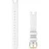 Ремешок сменный GARMIN LILY BANDS (14 MM), WHITE LEATHER WITH CREAM GOLD HARDWARE 010-13068-A3