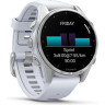 Смарт-часы GARMIN FENIX 8 – 43 мм, AMOLED, серебристые с силиконовым ремешком цвета белый камень 010-02903-00