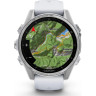 Смарт-часы GARMIN FENIX 8 – 43 мм, AMOLED, серебристые с силиконовым ремешком цвета белый камень 010-02903-00