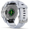 Смарт-часы GARMIN FENIX 8 – 43 мм, AMOLED, серебристые с силиконовым ремешком цвета белый камень 010-02903-00